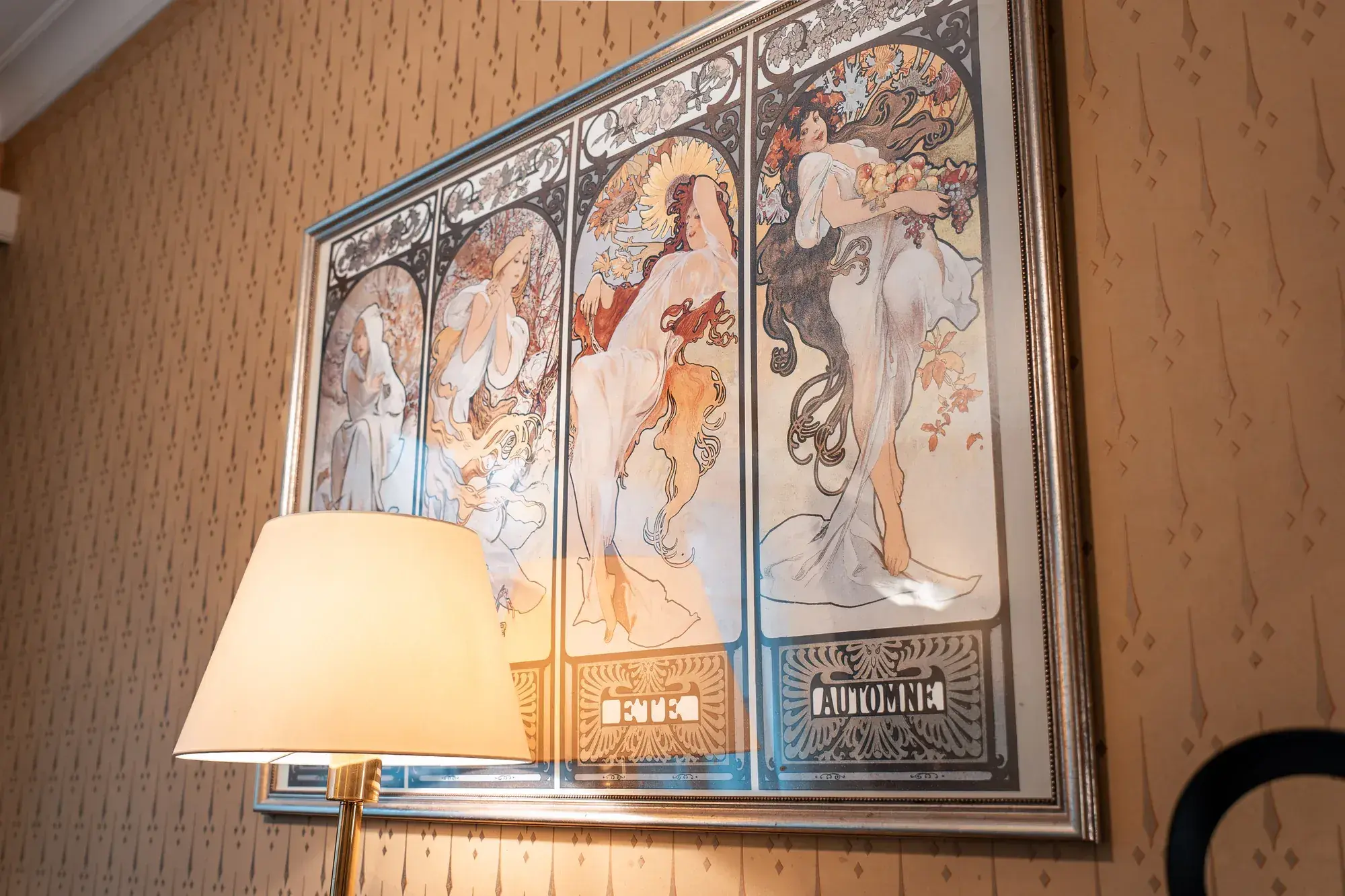 Mucha-Kunstdruck der Vier Jahreszeiten